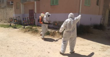 صحة مطروح تعقم مواقع حالة الإصابة بفيروس كورونا بأحد الأفران