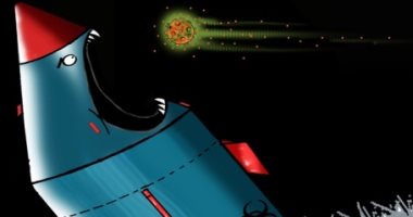 كاريكاتير صحيفة إماراتية.. لا شيء يقف أمام كورونا حتى الصواريخ 