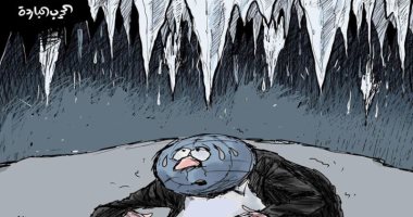 كاريكاتير صحيفة سعودية .. الحرب الباردة تقرب نهاية العالم 