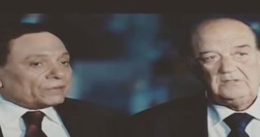 بصورة جمعتهما سويا ..عادل إمام ناعيا  حسن حسنى:" وداعا الفنان الكبير "