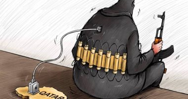 كاريكاتير صحيفة إماراتية.. قطر هي الممول الرئيسي لـ"التفجير والتكفير"