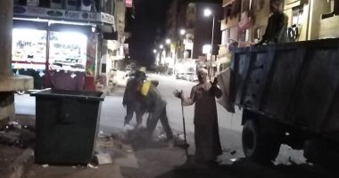 مدينة الأقصر ترفع 40 طن قمامة ومخلفات صلبة بمنطقة حي جنوب