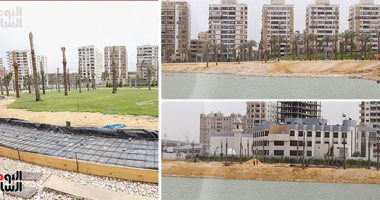 صور.. محيط بحيرة عين الحياة بمصر القديمة يتحول من العشوائية إلى جنة خضراء.. إعادة تشكيل البحيرة وزراعة محيطها بالنخيل والنباتات.. إنشاء مشايات لاستضافة المواطنين.. ومسرح ونافورات تزين واجهة متحف الحضارات