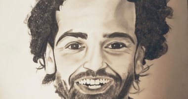 قارئة تشارك بلوحة لـ"محمد صلاح " تبرز موهبتها فى الرسم