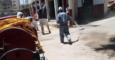 الإدارة الصحة بالشيخ زويد تعلن تعقيم وتطهير الشوارع
