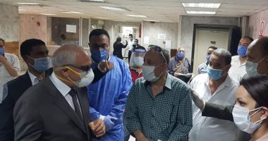 محافظ الجيزة يتفقد مستشفى أم المصريين والعجوزة للتأكد من توافر المستلزمات الطبية