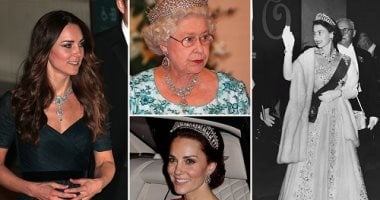 سلف من غير تلف.. 10 مرات تألقت كيت ميدلتون بمجوهرات مستعارة من الملكة