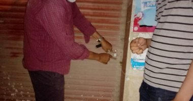 صور.. تشميع سوبر ماركت لتحضيره وجبات بدون تراخيص بالشرقية