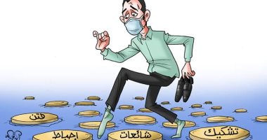 أخبار كورونا على السوشيال ميديا "إحباط وفتن وتشكيك" فى كاريكاتير اليوم السابع