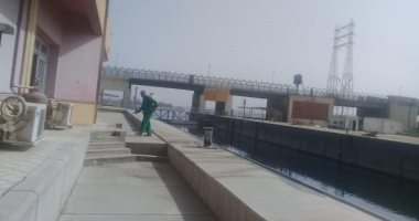 تطهير وتعقيم قناطر إسنا الجديدة لمنع انتشار فيروس كورونا .." صور"