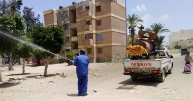 تنفيذ ثالث حملة لمكافحة الذباب والتعقيم بالعريش 