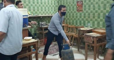 غلق 8 مقاهى ومحلات وشوادر سمك وإزالة 350 حالة إشغال بالبحيرة ..صور