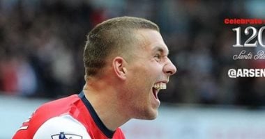 أرسنال يحتفل بعيد ميلاد بودولسكى مهاجم منتخب ألمانيا السابق 