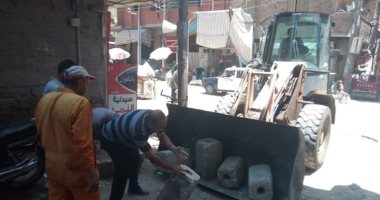 حى أول طنطا يشن حملة مكبرة لإزالة الإشغالات.. صور