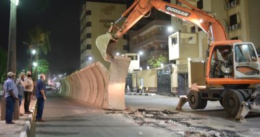 "الأقصر": رفع الحواجز الخرسانية وتوسعة الشارع المواجه لمدرسة أبو الحجاج