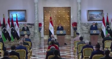 ننشر بنود المبادرة المقترحة عقب لقاء السيسى وحفتر وعقيلة بشأن الوضع فى ليبيا