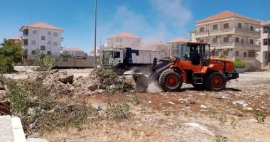 حملة لإزالة الإشغالات والتعديات فى الامتداد العمرانى برأس البر
