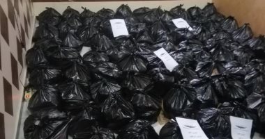 مصر جميلة.. توزيع مواد غذائية ومطهرات وملابس جديدة فى قرية الزنكلون بالشرقية