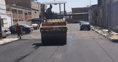 صور ..رفع كفاءة المرافق من الطرق والإنارة بحى غرب الإسكندرية