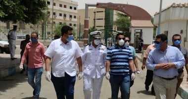 اللجنة الدائمة لإدارة أزمة كورونا تتفقد مستشفى حميات السويس.. صور