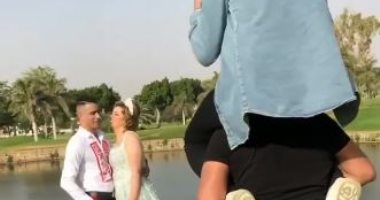 كواليس فوتوسيشن خطوبة حسن شاكوش بأحد فنادق القاهرة.. فيديو وصور