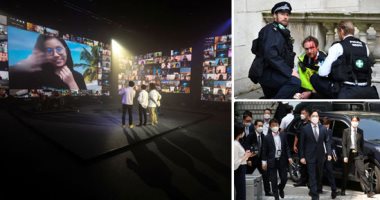 صور.. العالم هذا الصباح.. الآلاف يشتبكون مع الشرطة البريطانية خلال احتجاجات مناهضة للعنصرية.. وريث سامسونج يمثل أمام المحكمة مجددا فى كوريا الجنوبية.. أول مهرجان موسيقى على الإنترنت فى تايلاند مدته 6 ساعات