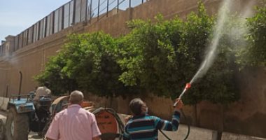 رش وتعقيم سجن الزقازيق العمومى ومكاتب حى ثانى الزقازيق.. صور