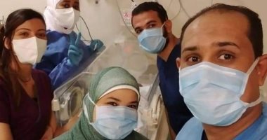 صور.. الحجر الصحى بأسوان يشهد ولادة قيصرية ناجحة لسيدة مصابة بكورونا