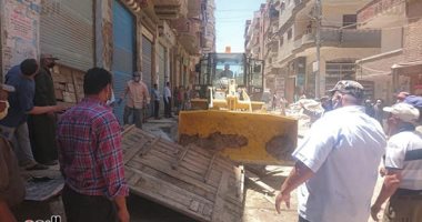 صور.. حملات لإزالة التعديات على أراضى الدولة فى بنى سويف و كفر الشيخ