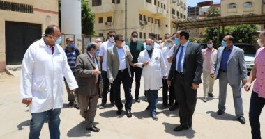 محافظ المنوفية يزور مصابى كورونا ويؤكد: تقديم كافة أوجه الدعم والرعاية لهم