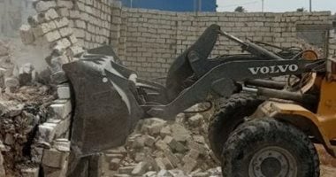 استرداد 7500 متر بعد إزالة التعديات عن الأراضى الزراعية شرق الإسكندرية