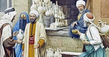 100 لوحة عالمية .. "بائع الفخار" فنان إيطالى يخلد صناعة مصرية