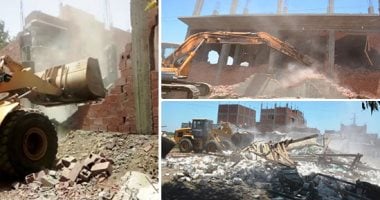 المحافظات تتصدى للبناء على الأرض الزراعية وأملاك الدولة.. ضبط 220 حالة بالشرقية.. إزالة 840 بناء مخالف فى المنوفية خلال شهرين.. وتحرير 263 مخالفة ببنى سويف منذ مارس الماضى.. وإحالة من يثبت إدانته للمحاكمة..صور