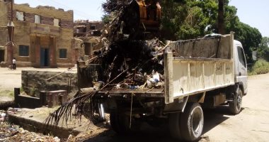 رفع 10 طن مخلفات وقمامة وتركيب 80 عمود إنارة جهد منخفض.. صور 