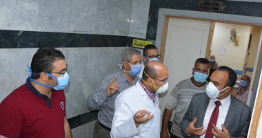 نائب محافظ المنيا يشدد على تكثيف أعمال النظافة والتطهير بمستشفى الصدر