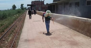 صور.. حملات تطهير وتعقيم ورفع المخلفات ورفع كفاءة الإنارة بكفر الشيخ