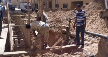 صور .. رفع كفاءة شبكات الصرف الصحى والطرق العامرية والمنتزة بالإسكندرية