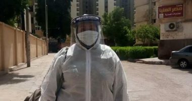 "سحر" ممرضة تطوعت لرعاية مرضى كورونا فى العزل المنزلى بأسوان