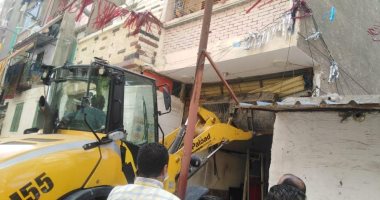 صور ..التصدى لـ 10 حالات بناء مخالف بأحياء الإسكندرية