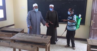 رئيس منطقة البحر الأحمر الأزهرية يتابع إجراءات الوقاية بلجان الثانوية ..صور