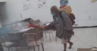 صور.. تطهير الوحدة الصحية بقرية محلة ابو على بعد الاشتباه فى إصابة بكورونا