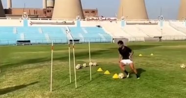 شاهد.. طارق حامد يسجل 4 أهداف صاروخية فى وصلة تدريب باستاد المحلة