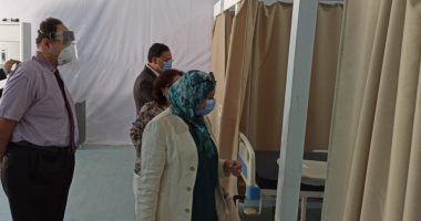البيئة تراجع المعايير البيئية لمستشفى الميدانى مخصصة لمصابى كورونا.. صور