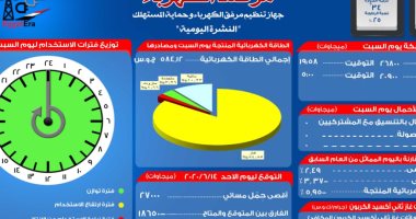 مرفق الكهرباء: 10% انخفاض فى نسبة الوقود المستخدم خلال مايو مقارنة بالعام الماضى