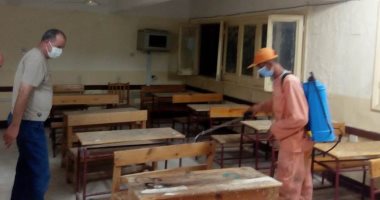 تجهيز 120 لجنه وتوفير بوابات تعقيم بكل لجنه بامتحانات البحيرة