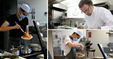 نجوم المطبخ فى خدمة "الجيش الأبيض".. 30 طاهيا فرنسيا يكرمون أبطال أزمة كورونا باستضافتهم حتى نهاية 2020.. شيف بريطانى يوزع 1000 وجبة يوميا على العاملين بالخدمات الطبية.. وصانعة شيوكولاتة تتبرع بإيراداتها.. صور