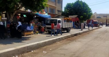 صور.. حى أول طنطا يشن حملة لرفع الإشغالات بشارع مستشفيات الجامعة