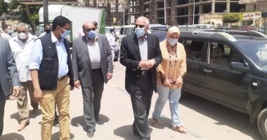 محافظ الجيزة يتفقد مشروعات الرصف والتطوير بالمحاور المرورية