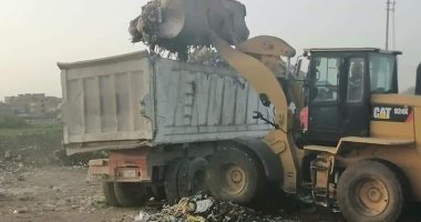 رفع المخلفات من مقلب عمومى بديرب نجم فى الشرقية.. صور