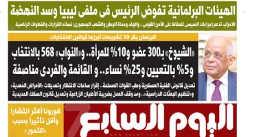 البرلمان يقر 10 تشريعات أبرزها قوانين الانتخابات.. غدا بـ"اليوم السابع"